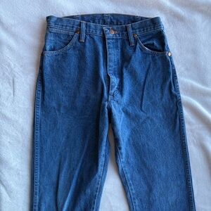 Classic Blue Denim Wrangler Jeans